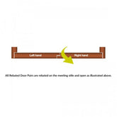 Malton Unfinished Oak Glass Internal Door Pair